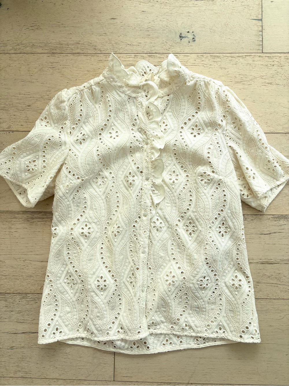 Sezane Dalhia Shirt Ecru - Size 6